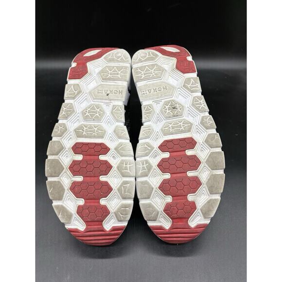 Hoka One One Vanquish Running Shoes Mens Size 11 Sneakers 1007874 Black red main image 6